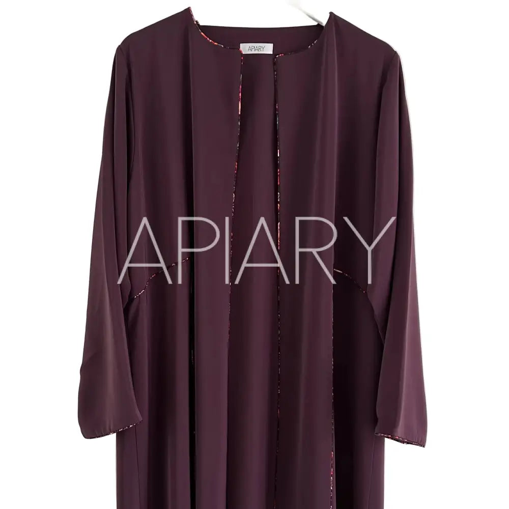Aria Abaya in Dark Purple
