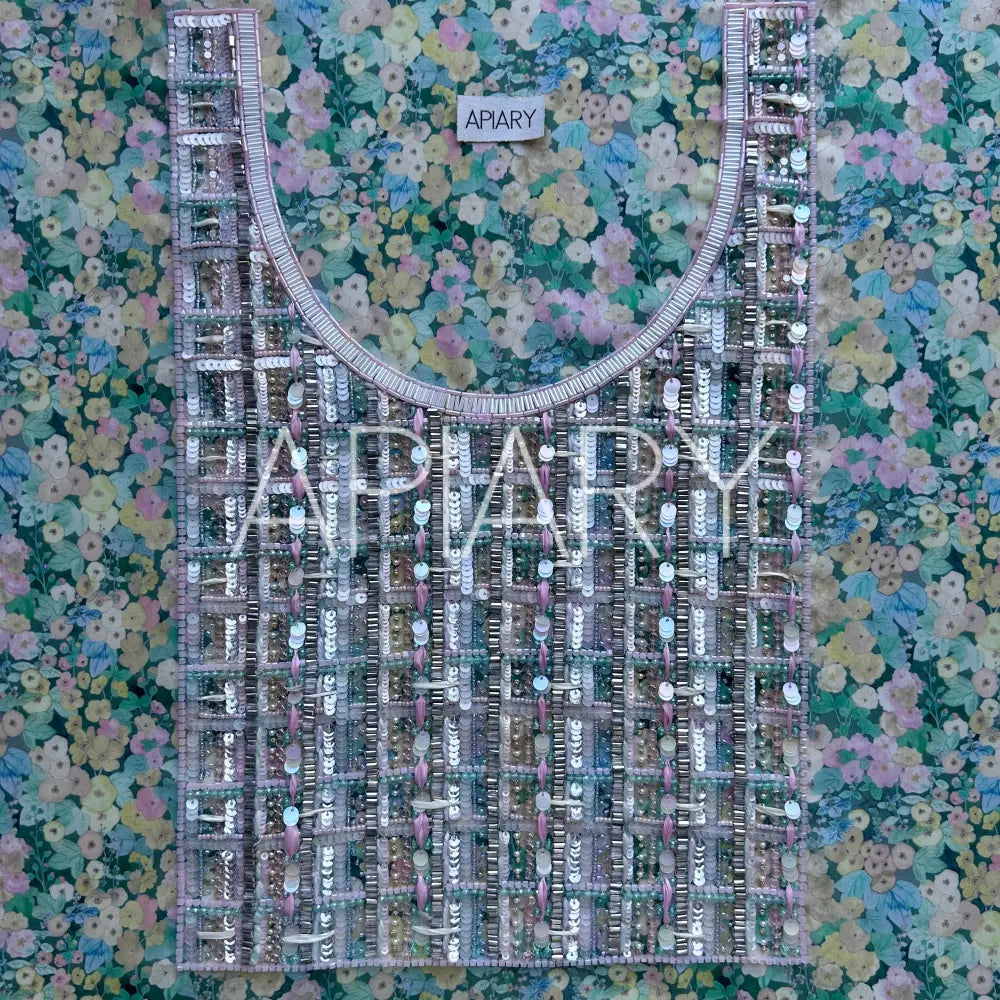 Bouclé in Liberty Hollyhocks