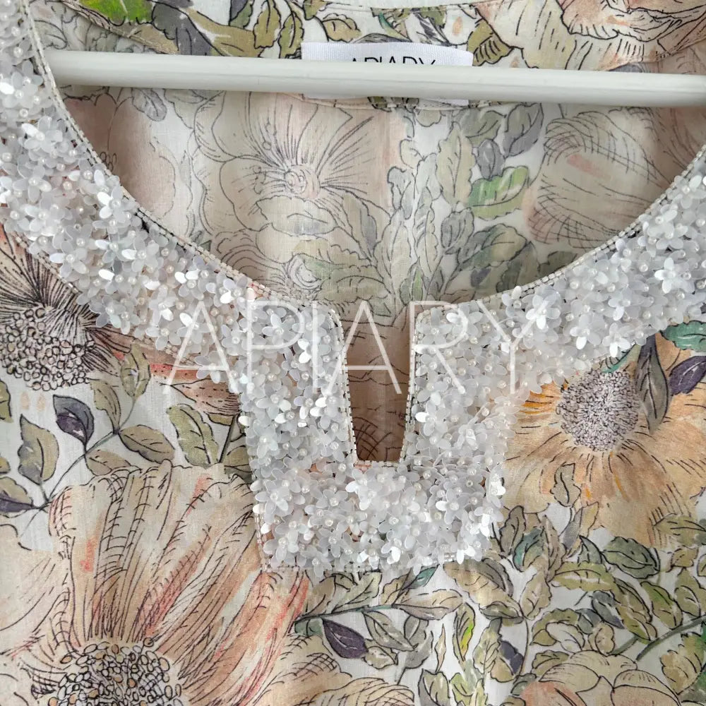 Delphine in Liberty Rose Xanthe