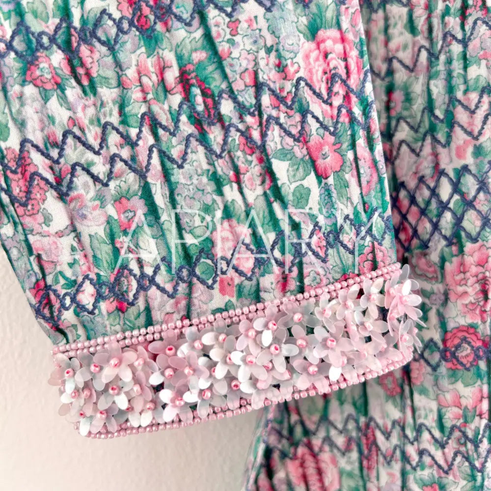 
                  
                    Delphine in Liberty Smocked 27”/2 years
                  
                