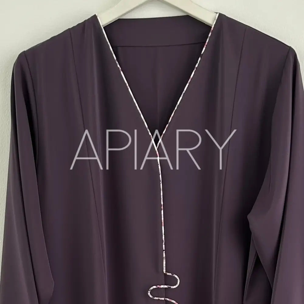 Eve Abaya in Dusty Purple