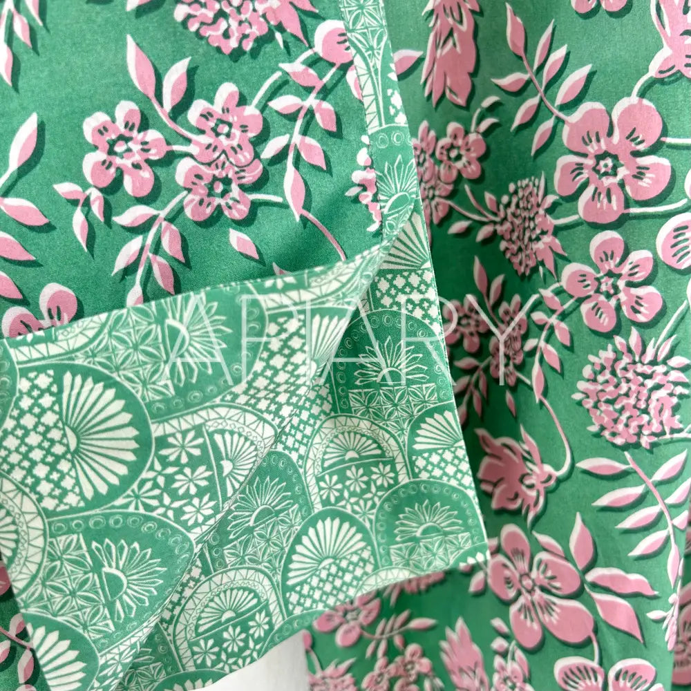 
                  
                    Liberty Sofia in Edenham Haze Green/Pink
                  
                