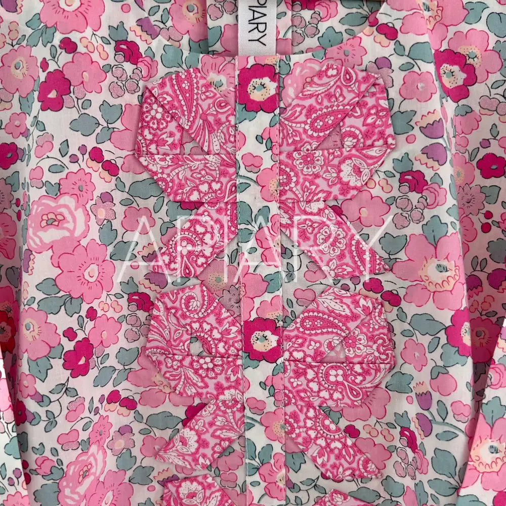 Origami Bows in Liberty Betsy Glitter 27”/2 years