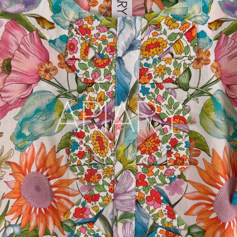 Origami Bows in Liberty Floral Muse - 20’’/6-9 months