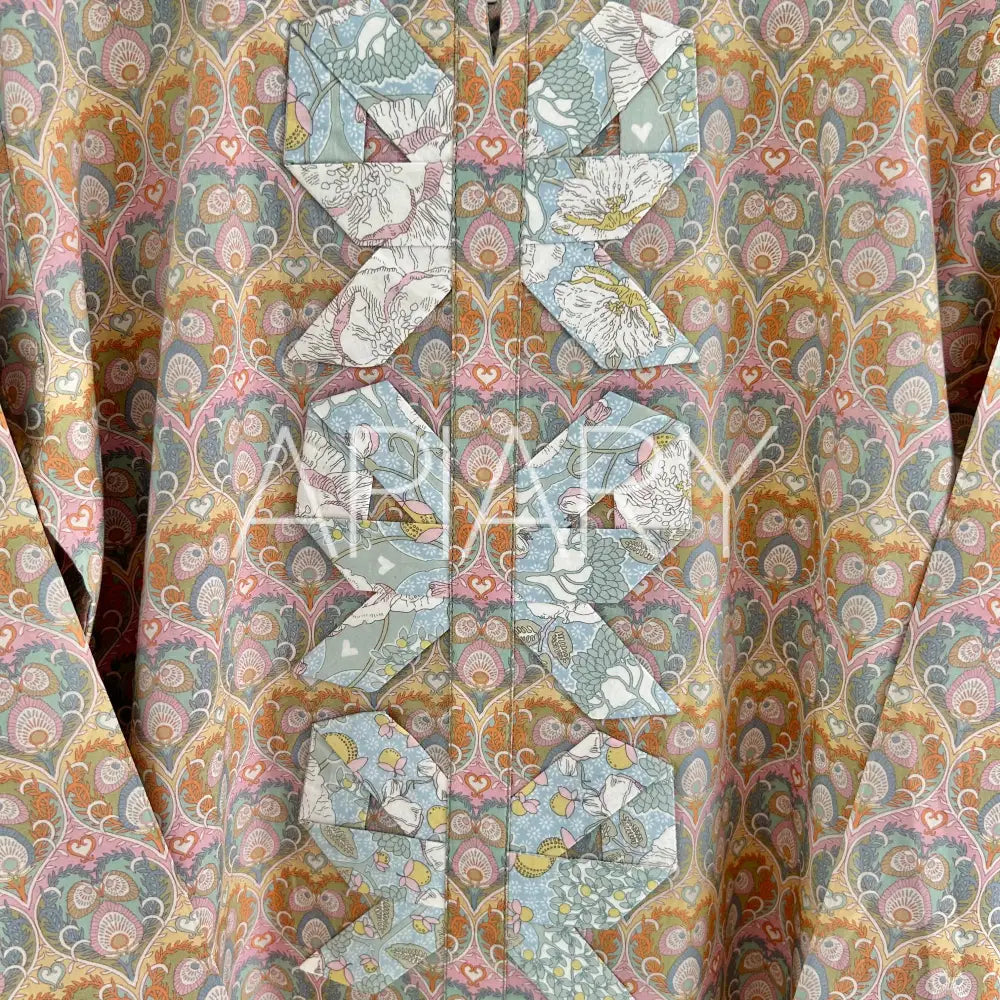 Origami Bows in Liberty Plume Hearts 40’’/7 years