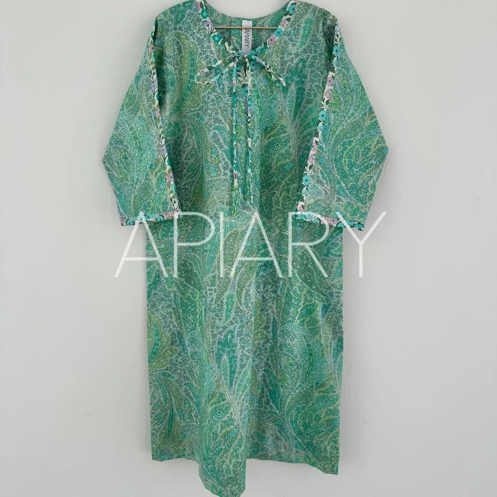 Sofia in Liberty Green Paisley - 30”/2.5 years