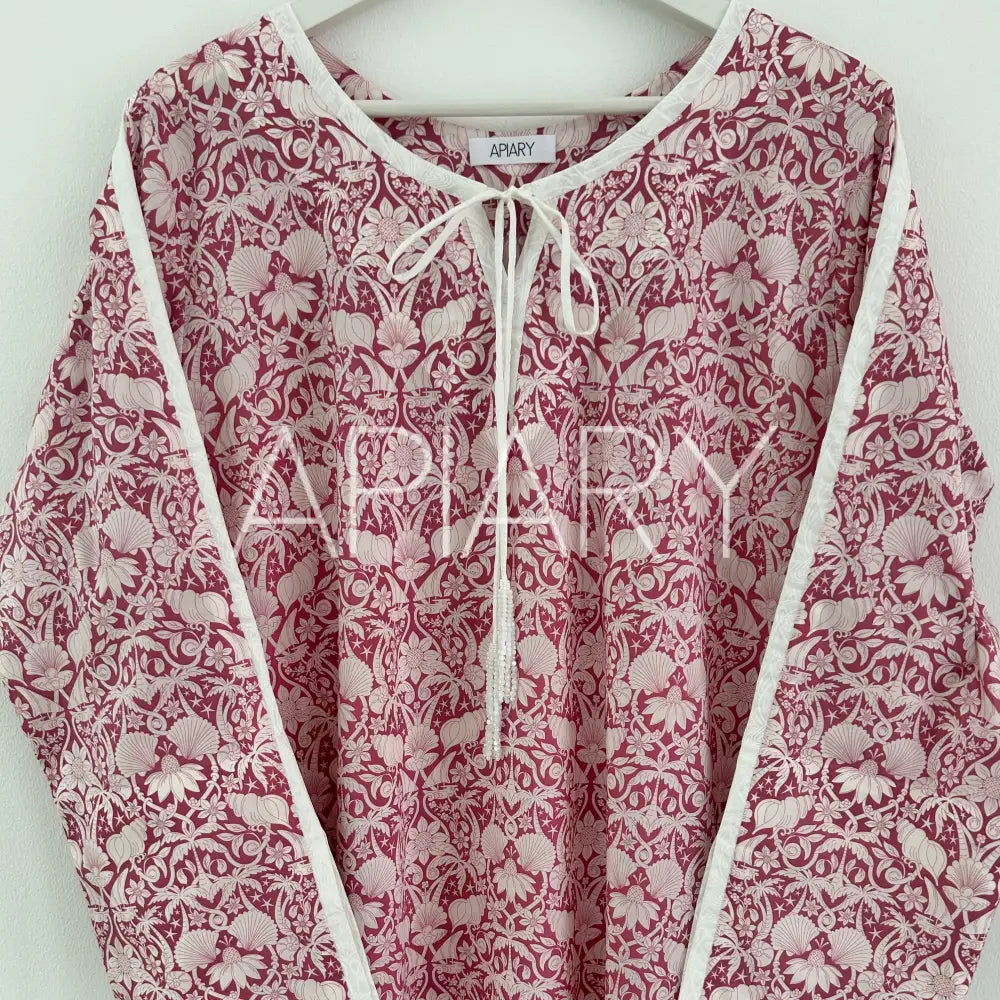 Sofia in Liberty Shells Burgundy