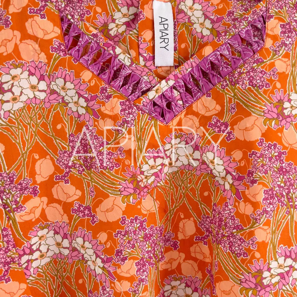 Tate in Liberty Fuschia Flowers 38”/6 years
