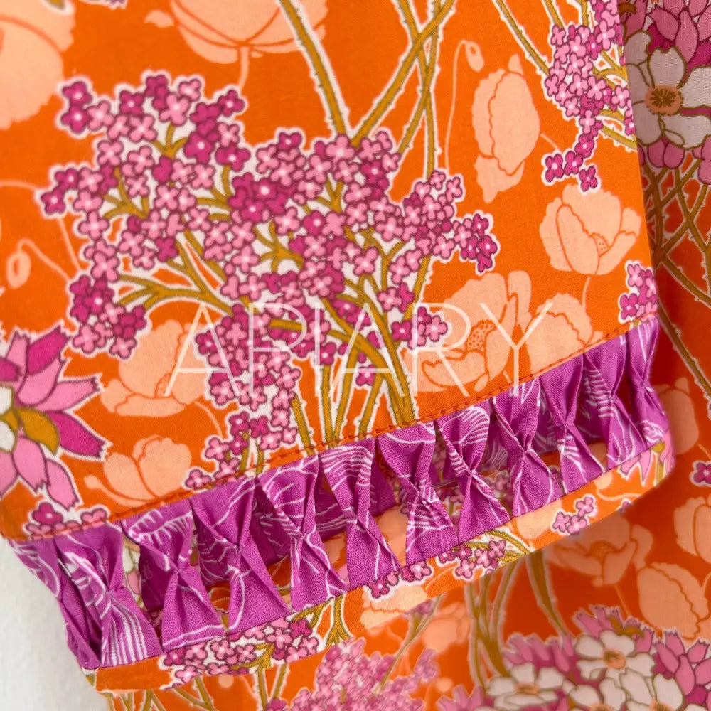 
                  
                    Tate in Liberty Fuschia Flowers 38”/6 years
                  
                